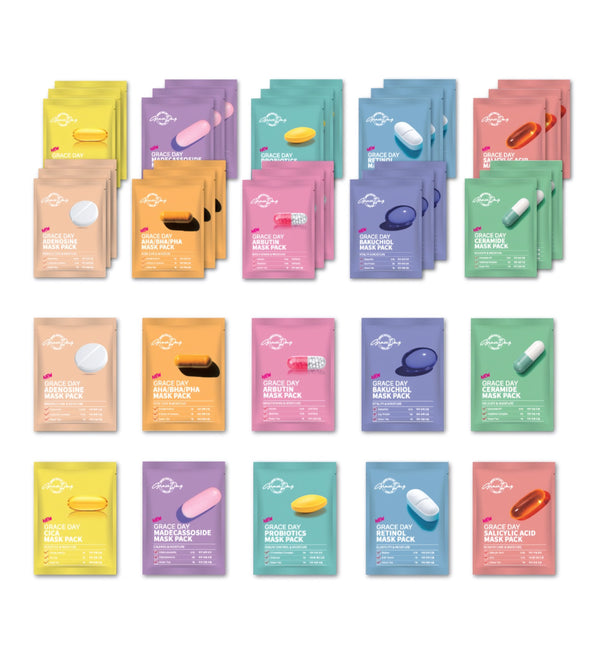 Premium Daily Skincare Mask Set – 10 Types (100 Sheets)