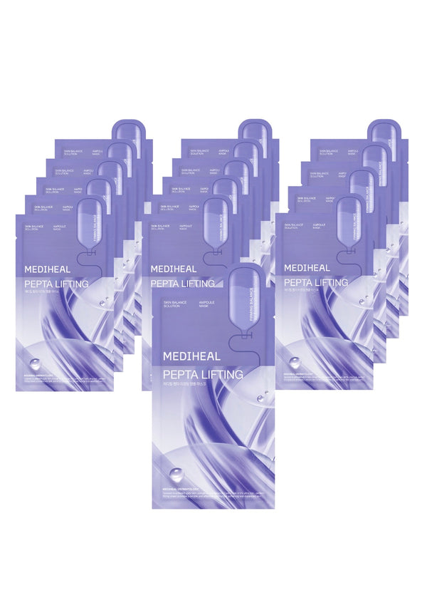 Pepta Lifting Ampoule Mask – Firming & Elasticity Boost (30 Sheets)