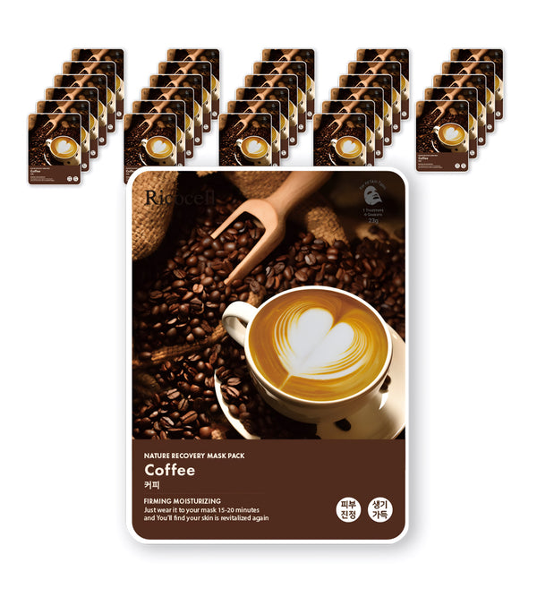 Coffee Recovery Mask Pack – Nourishing & Energizing Care (30 Sheets)
