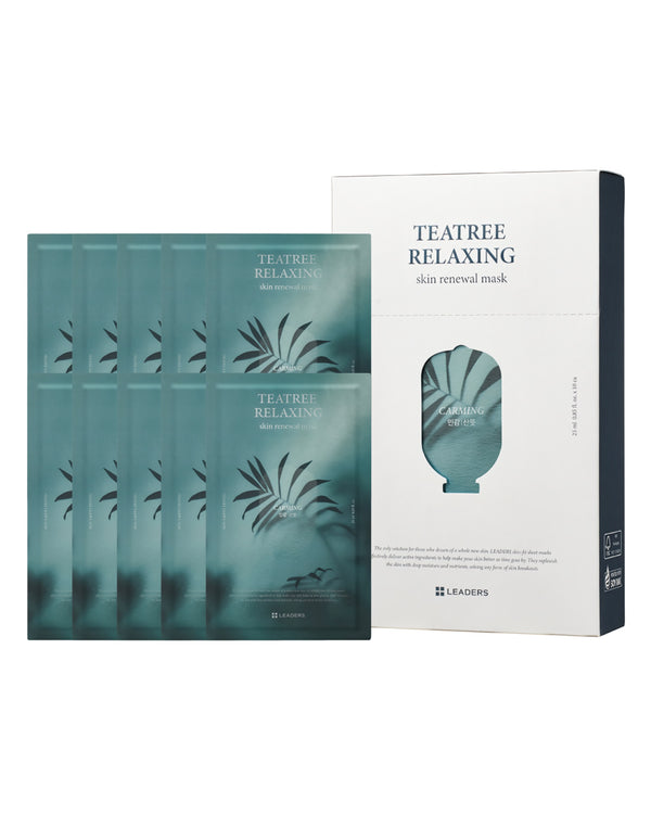 Tea Tree Relaxing Skin Renewal Mask – Purifying & Soothing Care (20 Sheets)