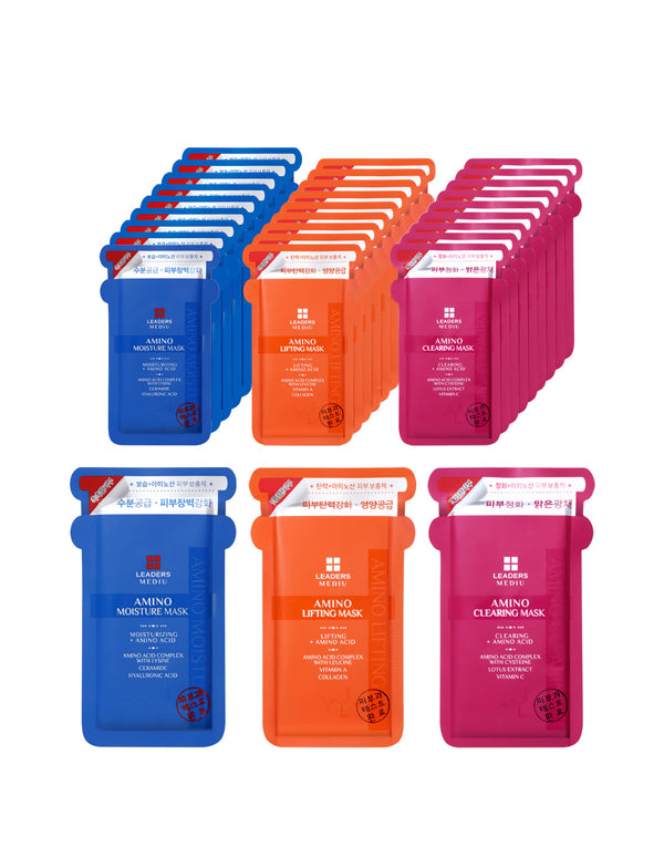 Amino Moisturizing & Lifting Mask – Radiance & Elasticity Boost (30 Sheets)